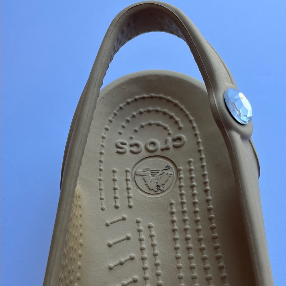 CROCS Women's Tan Slingback Flats - Picture 3 of 6
